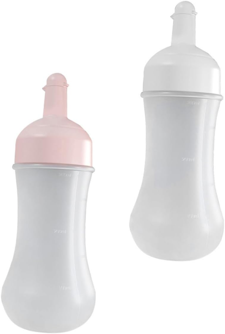 2Pcs 350ml Squeeze Condiment Bottles wScale for Kitchen Use