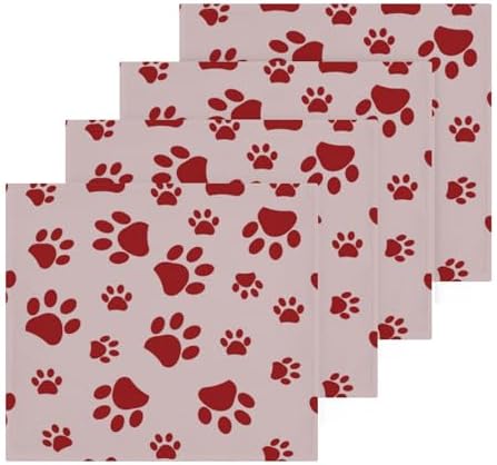 Fiber-Soft Dog Paw Washcloth Set