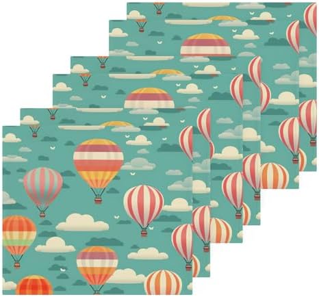 Yettastin Hot Air Balloon Washcloth Set 2 Pack