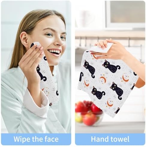 Halloween Cat Washcloths
