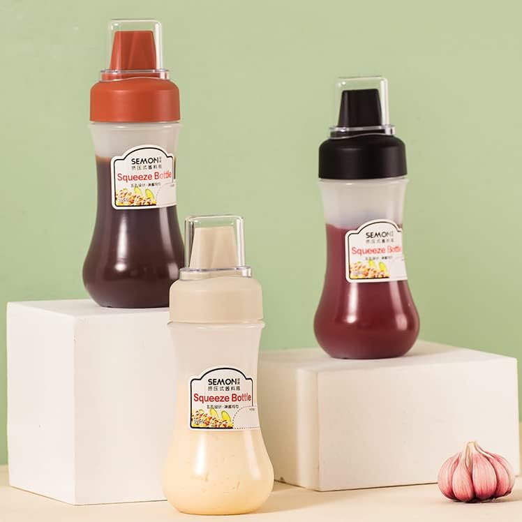 4-Piece PorousCondiment SqueezeBottles