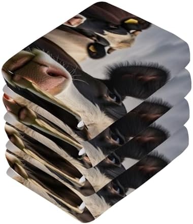 Premium Cow Washcloths for Baby and Adults Soft and Reusable Face Towels