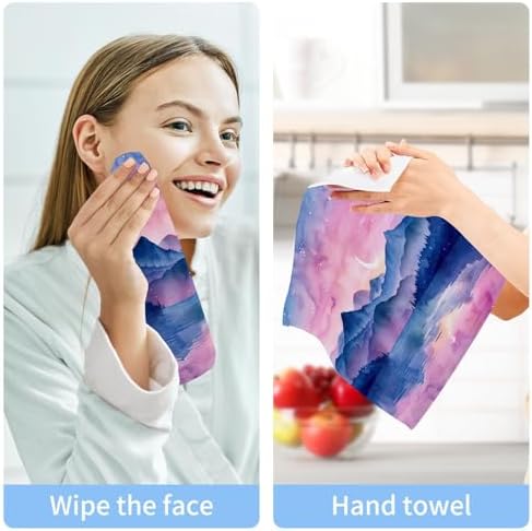 Discover the HuXiao Beauty Pink Mountain Washcloth Set