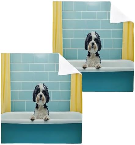 Durable Dog Towels Set for Bathtubs