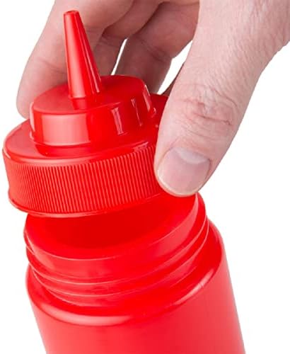6 x 24 Oz Wide Mouth Squeegee Condiment Bottles
