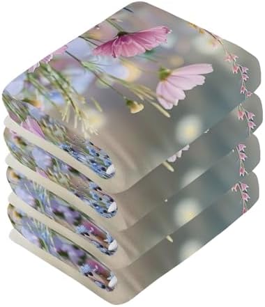 High-Quality Wildflower Washcloth Set