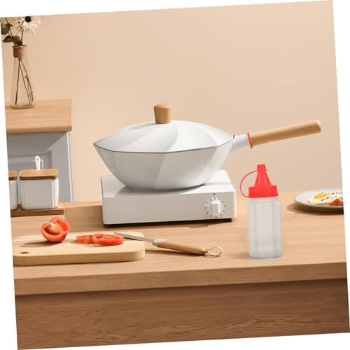 4-Piece Set - Mini Condiment Squeeze Bottles -PP Material - Light Portable