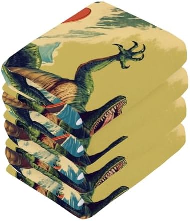 Dinosaur Washcloth Set for Kids