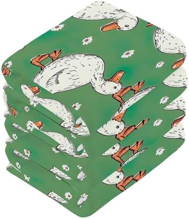 Cartoon Duck Washcloths 2 Pack Soft Absorbent