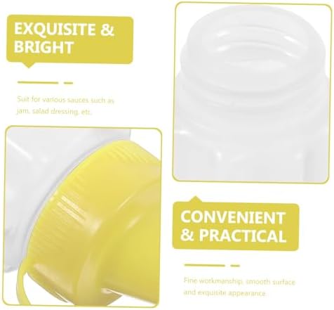 4-pack LABRIMP Squeeze Bottles - Store Squeezable Condiment Sauce Bottles