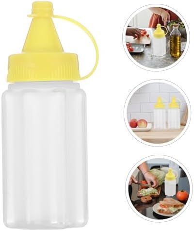 4-Piece Squeeze Condiment Bottles for Kitchen Use