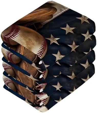 Baseball Washcloth Set for Babies and Kids 2-Pack