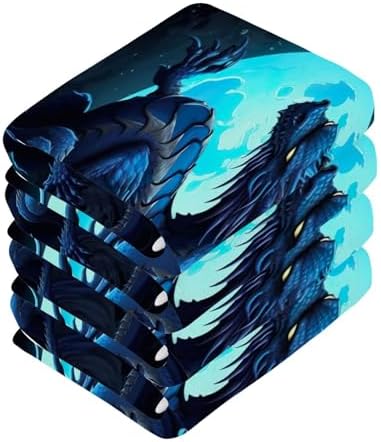 The YettasBin Scary Dragon Face Towels