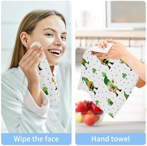 St Patricks Day Gnome Washcloths 2 Pack