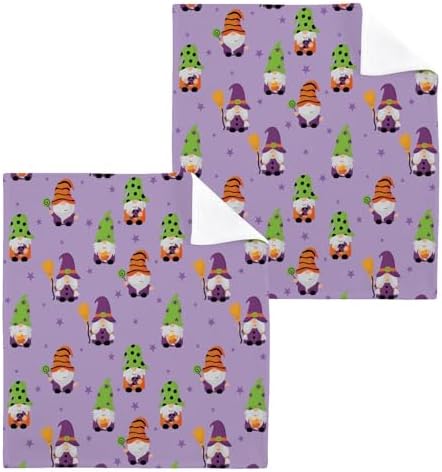 Halloween Gnome Washcloth Set 12x12