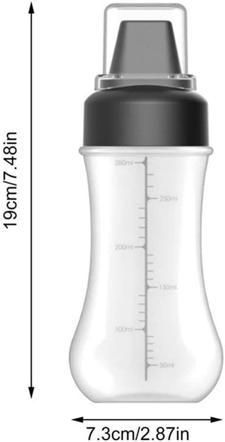 Refillable Condiment Squeeze Bottle with Lip 5-Hole Nozzle