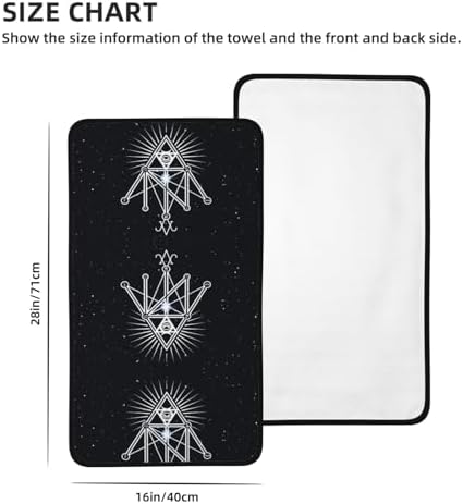 16X28 inch Soft Geometric Towels for Home Travel
