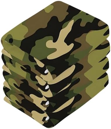 Camo Washcloths 2 Pack Soft Absorbent Cotton Face Towels
