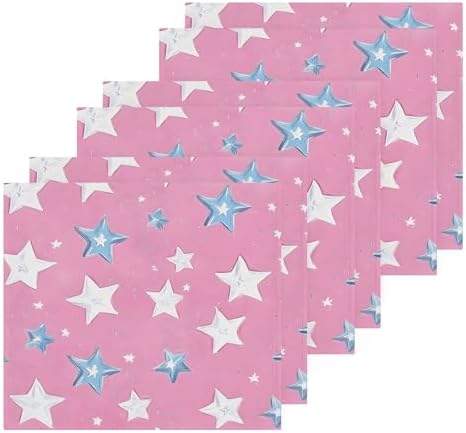 Xigua White Stars Washcloth Set 2-12