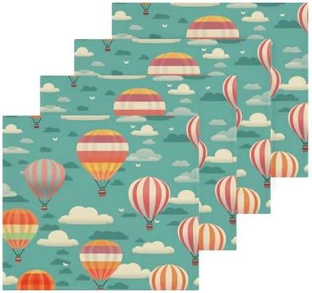 Yettastin Hot Air Balloon Washcloth Set 2 Pack