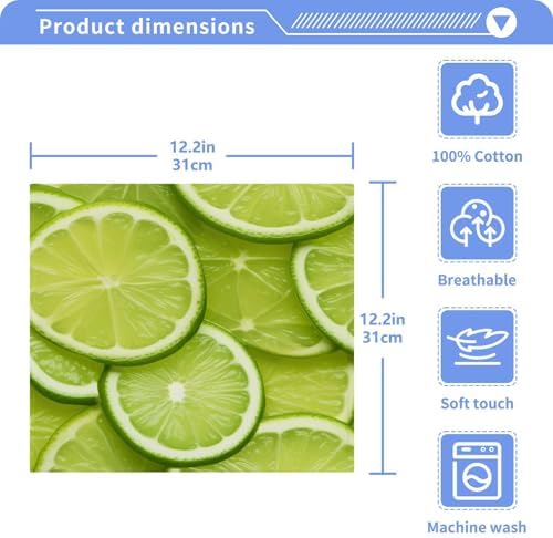 Soft Citrate lime Lemon Washcloth for Baby Adults Reusable Washable
