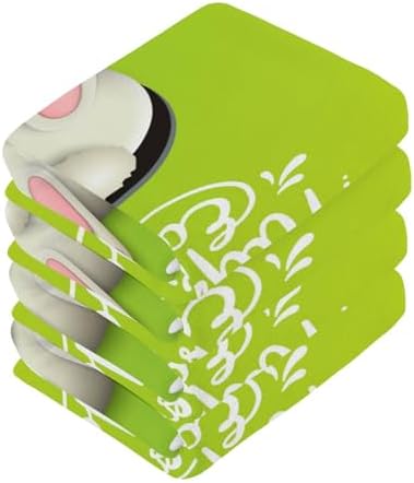 Easter Bunny Tail Reusable Washcloths
