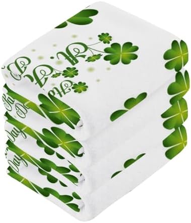 St Patricks Day Washcloth Set - Soft Reusable 12x12 inch