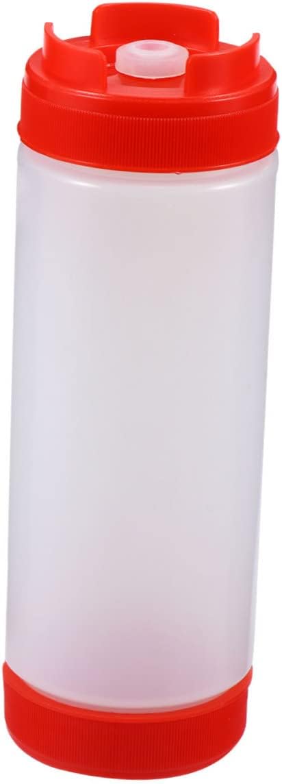 Luxshiny Dual-Headed Squeeze Sauce Dispensers 20oz Fishnet-Style