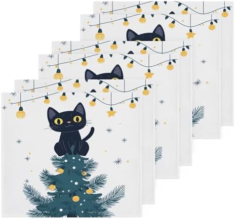 Xigua Christmas Tree Multi-Purpose Cat Washcloth Set of 2-12