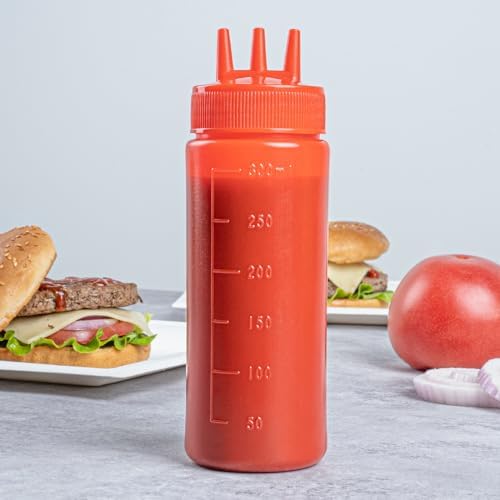 12 Oz Ketchup Squeeze Bottles - 6-Pack
