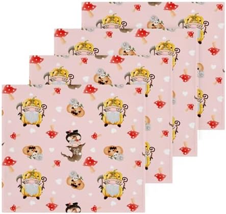 Halloween Gnome Washcloths - Soft Absorbent Reusable Face Towels