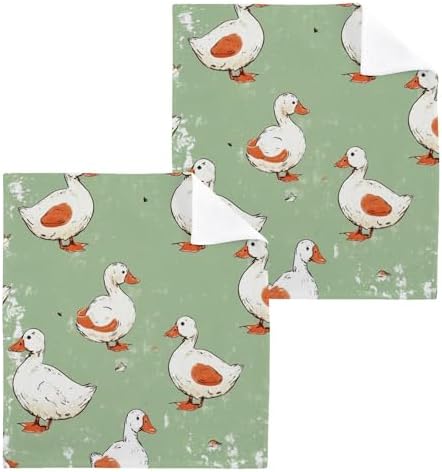 YETTASBIN Cartoon Duck Washcloths 2 Pack 1
