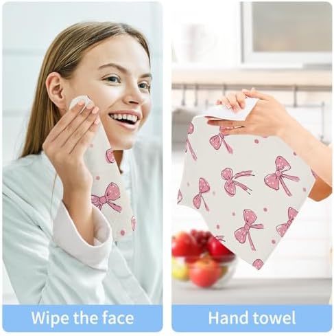Stylish Bow Pink Washcloth 2-Pack for Baby Beyond