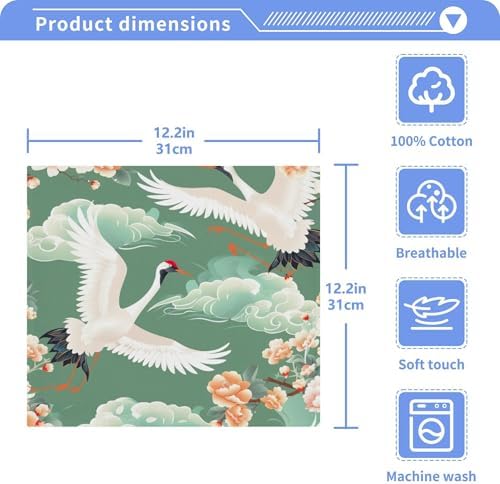 Sturdy Cranes Flying Washcloth Set