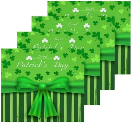 St Patricks Day Clover Washcloths - Soft Absorbent Reusable