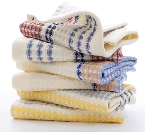 Soft Cotton Washcloth for Daily Use Durable Striped Design