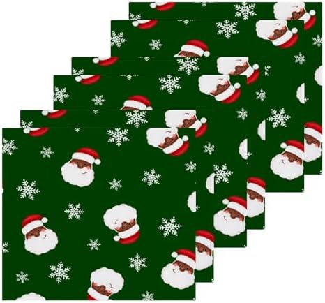 Christmas Santa Claus Washcloths 2 Pack Soft Cotton Towels