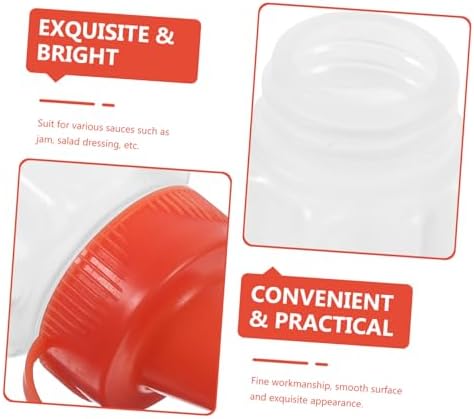 DECHOUS 4pcs Reusable Condiment Squeeze Bottles