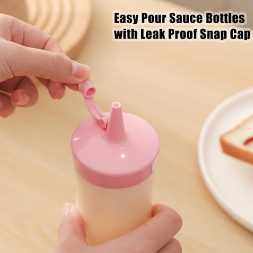 Qiuhome Squeeze Bottle Set for Condiments - 12 oz x8