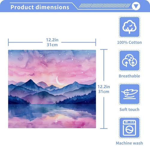 Discover the HuXiao Beauty Pink Mountain Washcloth Set