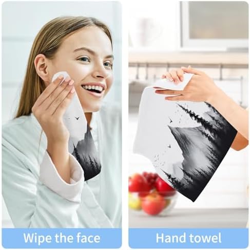Nature Mountain Washcloth Set Soft Reusable and Effective for Daily Use