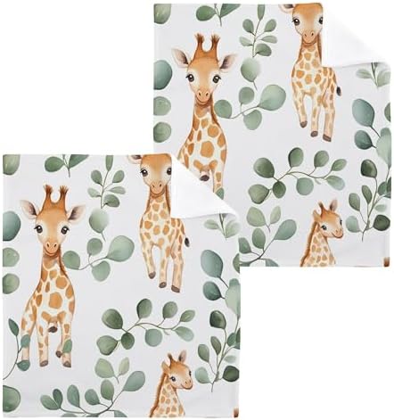 Cute Giraffe Washcloths for Adults Kids