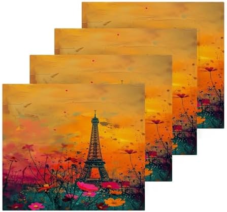 Eiffel Tower Soft Washcloth Set
