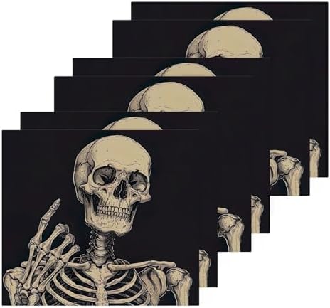12x12 Skeleton Washcloths 2 Pack