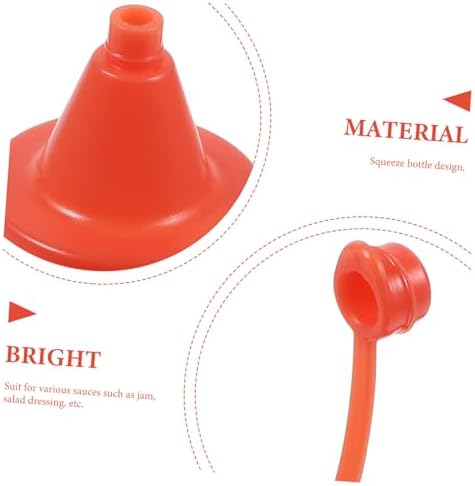 Luxshiny 4-Piece Reusable Squeeze Bottles for Condiments Kitchen Gadget