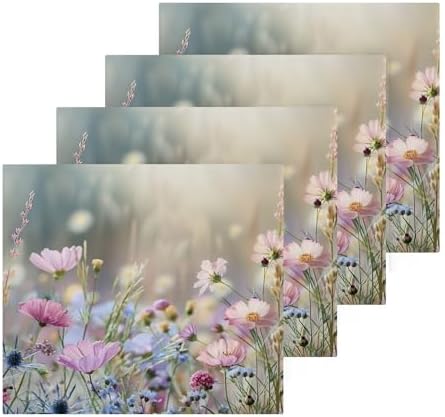 High-Quality Wildflower Washcloth Set