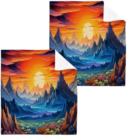 Nature Mountain Soft Washcloth 2Pack
