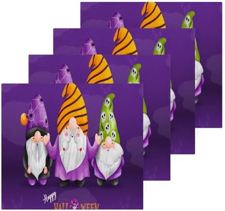 Halloween Gnome Washcloth Set 2-Piece Soft Reusable