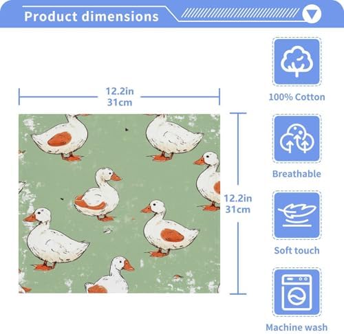 YETTASBIN Cartoon Duck Washcloths 2 Pack 1