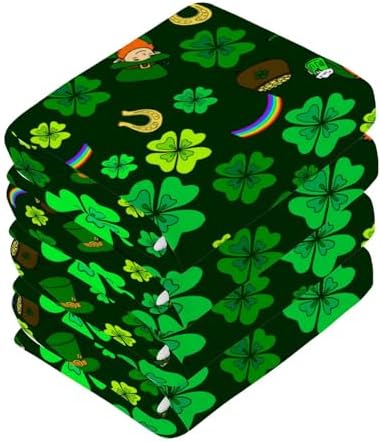 St Patricks Day Soft Washcloth Set for Babies